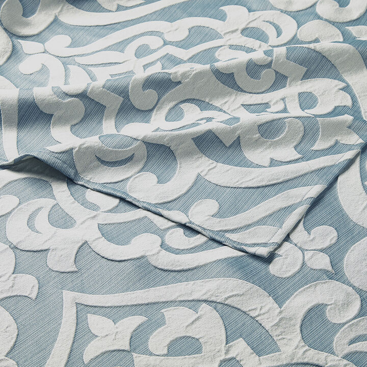 Gracie Mills Pineda Damask Jacquard Shower Curtain