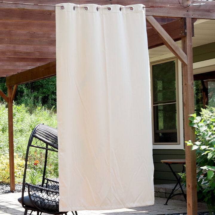 Sunnydaze Room Darkening Curtain Panel - Beige - 52 in x 96 in