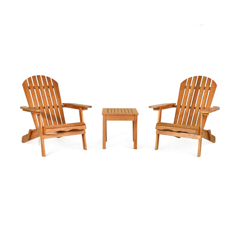 3 Pieces Adirondack Conversation Sets with Widened Armrest