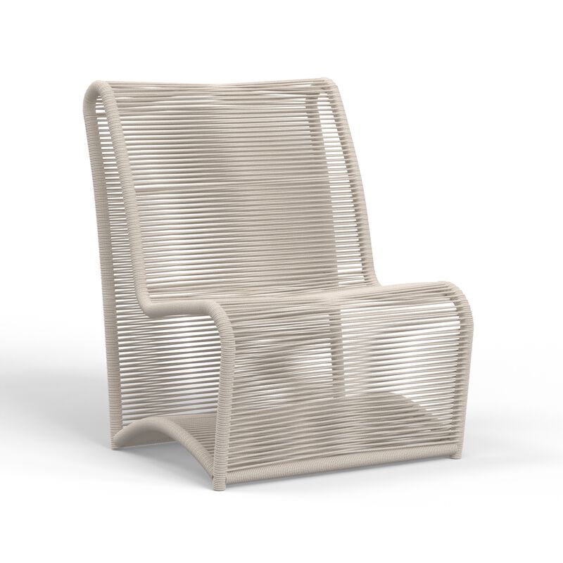 Sand Armless Club Chair
