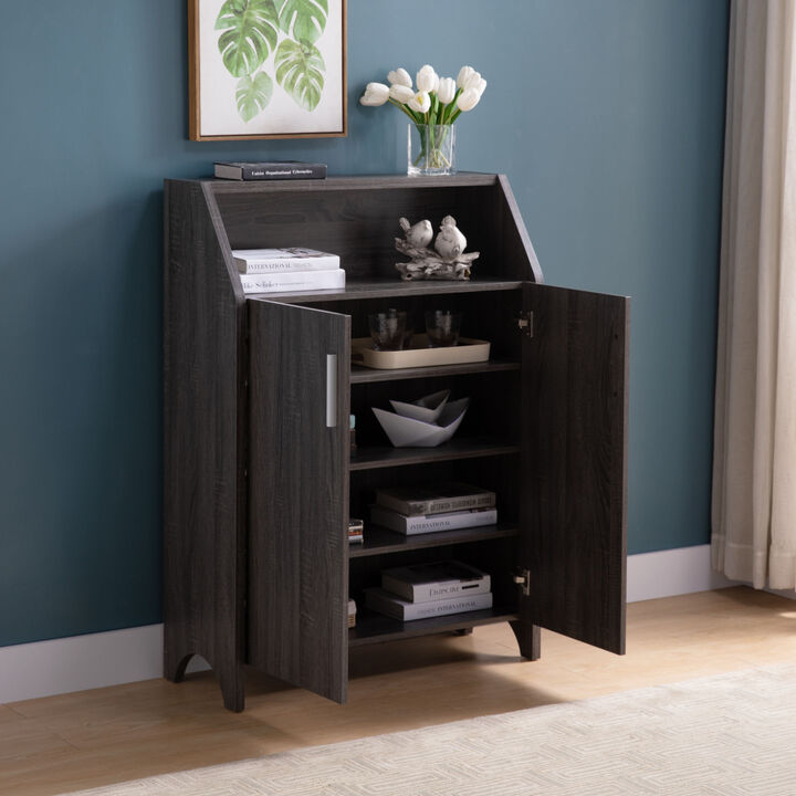 Shoe/Storage Cabinet Distressed Grey