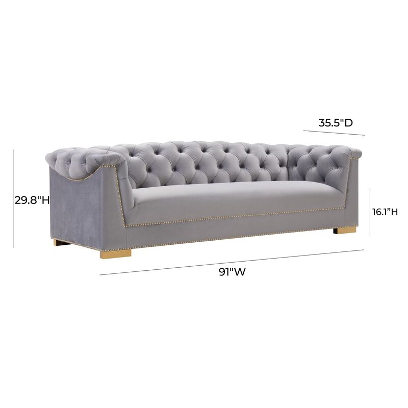 Farah Velvet Sofa