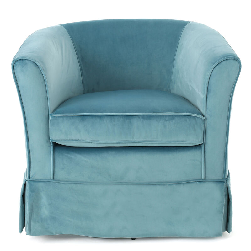 Merax Velvet Swivel Chair Accent Chair