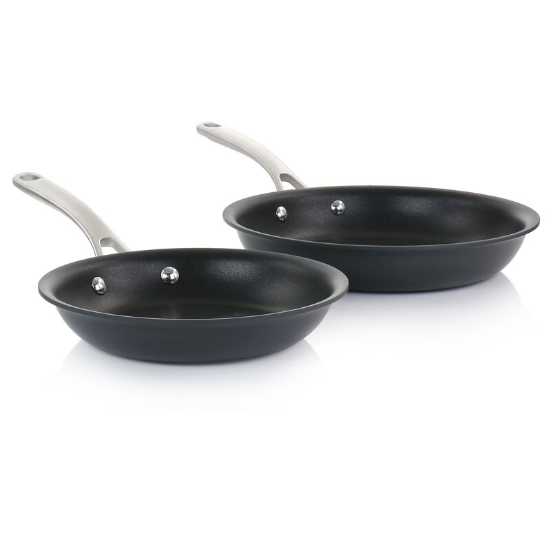 Martha Stewart 10 Piece Nonstick Hard Aluminum Cookware Set in Matte Black
