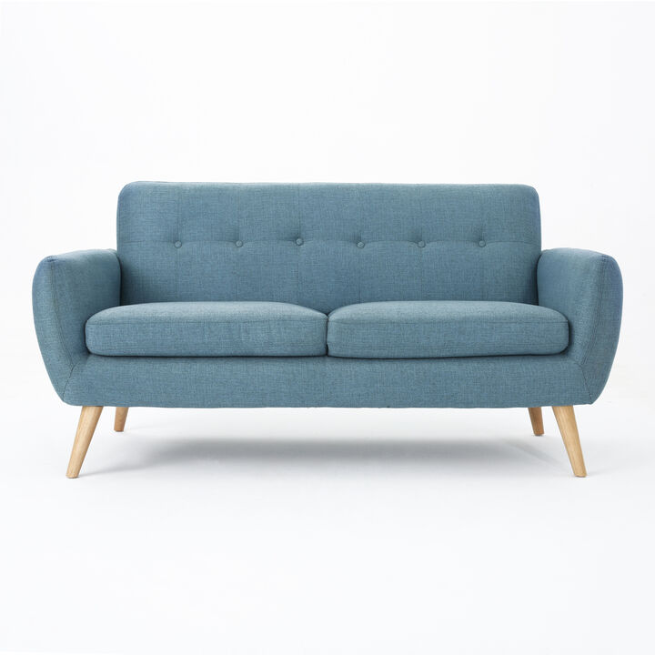Merax Modern Fabric Loveseat Sofa