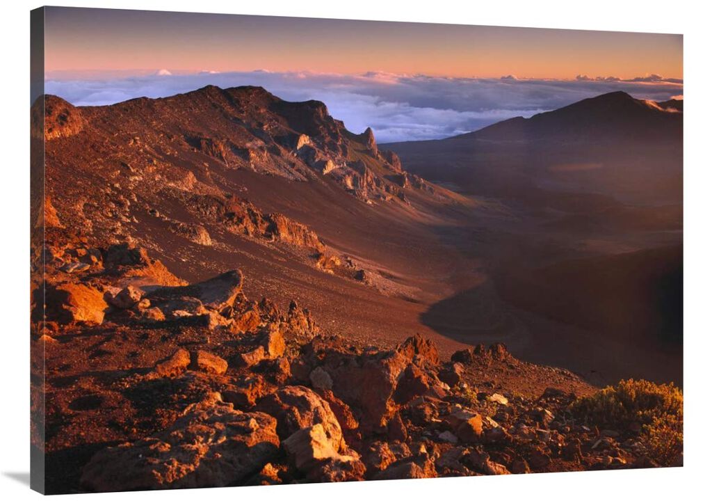 Rock of Haleakala Crater, Haleakala National Park, Maui, Hawaii-Canvas Art-40x30