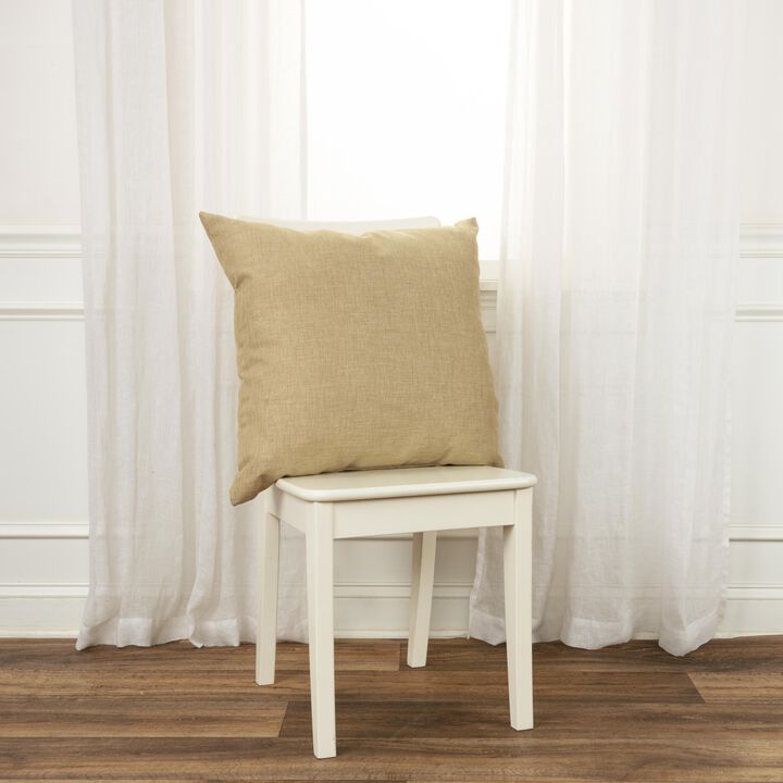 22"x22" Indoor/Outdoor Pillow, Beige