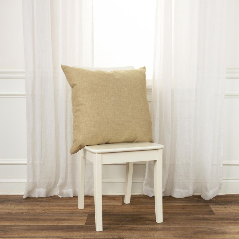 22"x22" Indoor/Outdoor Pillow, Beige