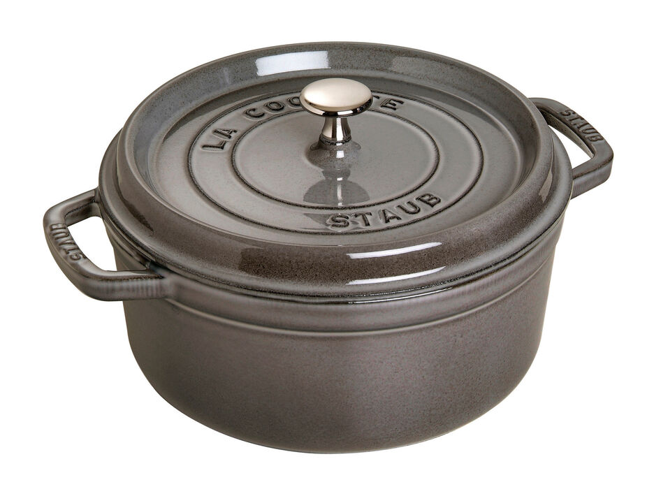 Staub Cast Iron 9-qt Round Cocotte - Dark Blue Staub Cast Iron 9-qt Round Cocotte - Dark Blue
