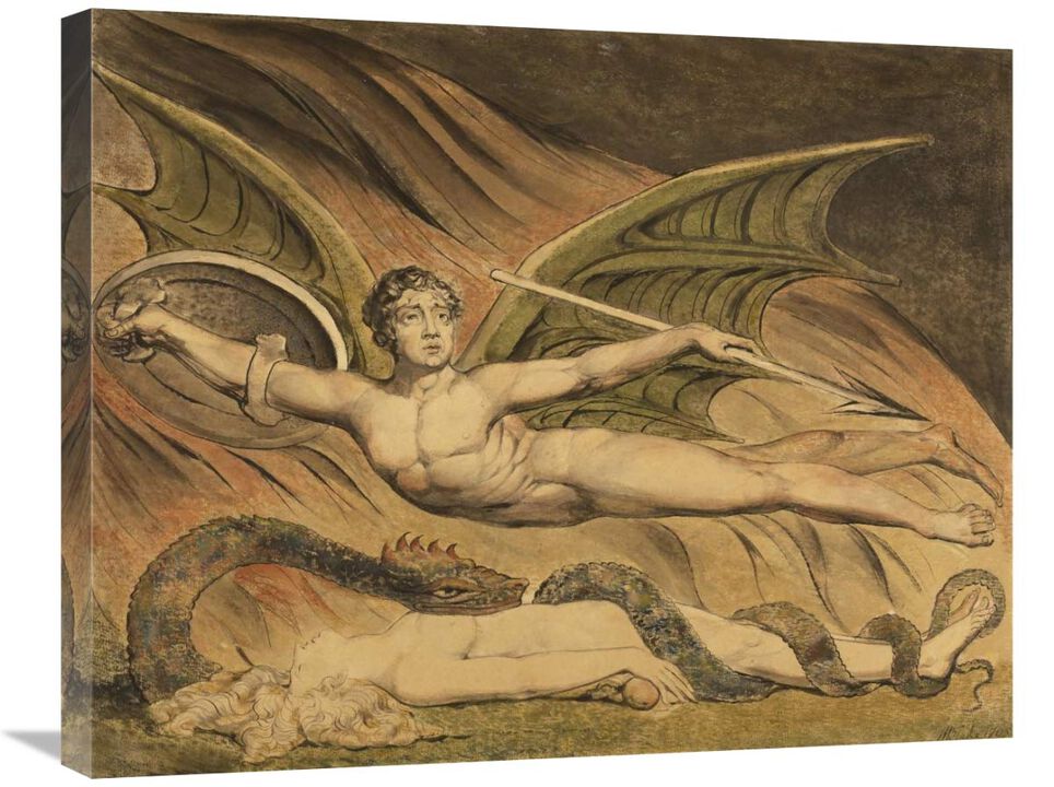 Satan Exulting over Eve-Canvas Art-28x22