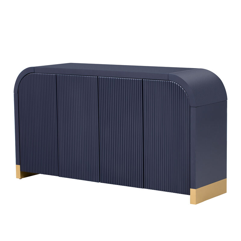 Merax 4-door Panel Cabinet with Adjustable Shelves
