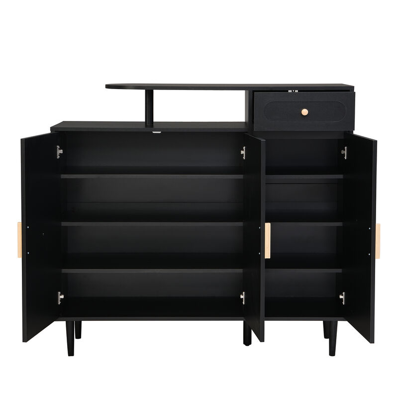 Merax Elegant Shoe Cabinet with 3 Doors