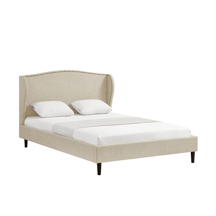 Rustic Manor Ciana Linen Platform Bed