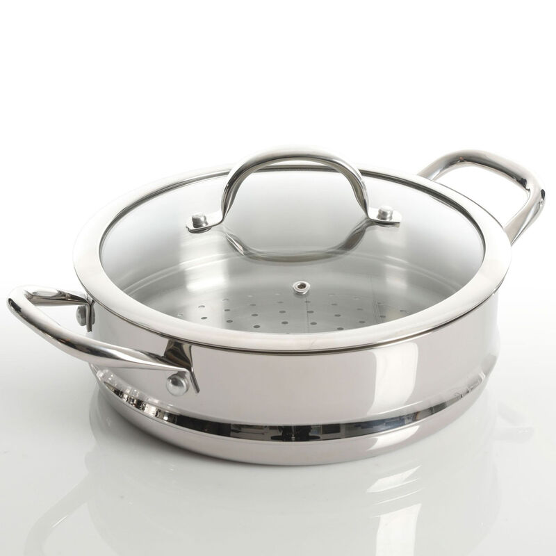 Kenmore Elite Devon 10 Piece Heavy Gauge Stainless Steel Cookware Set