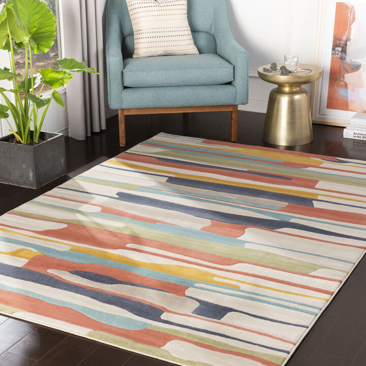 City CIT-2339 2' x 3' Orange Rug