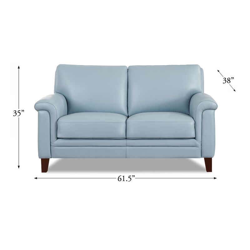 Westcott Top Grain Leather Loveseat