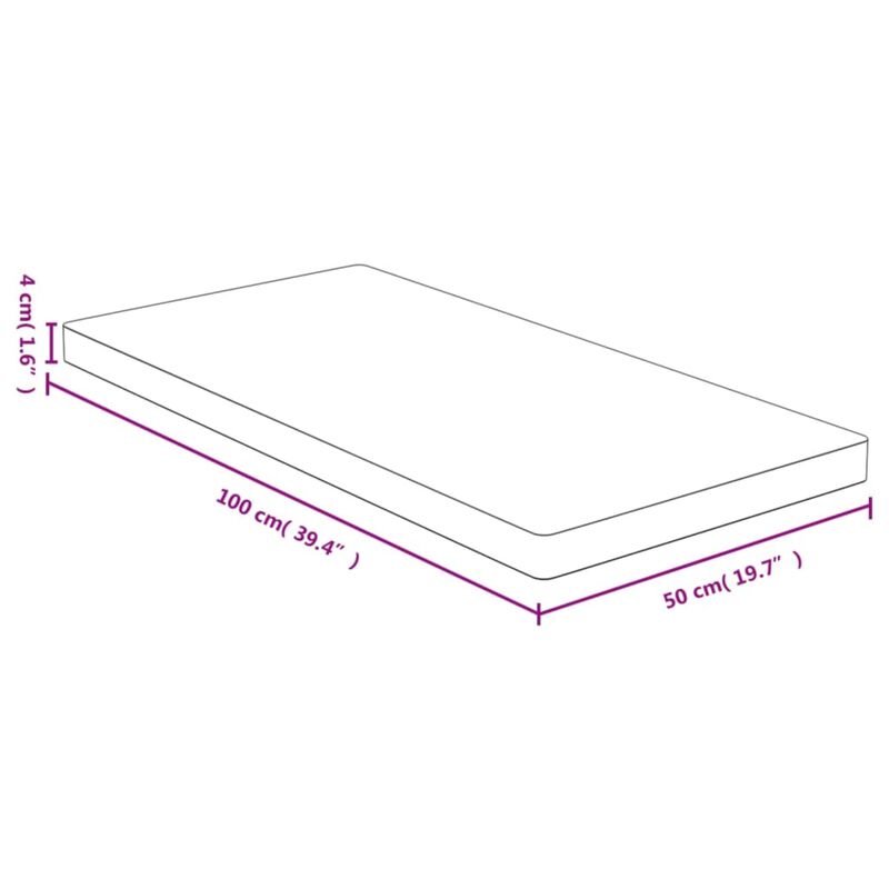 vidaXL Chopping Board 39.4"x19.7"x1.6" Bamboo