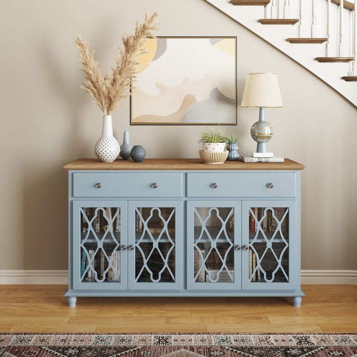 Jofran Aurora Hills Country Wire-Brushed 4 Door Accent Chest
