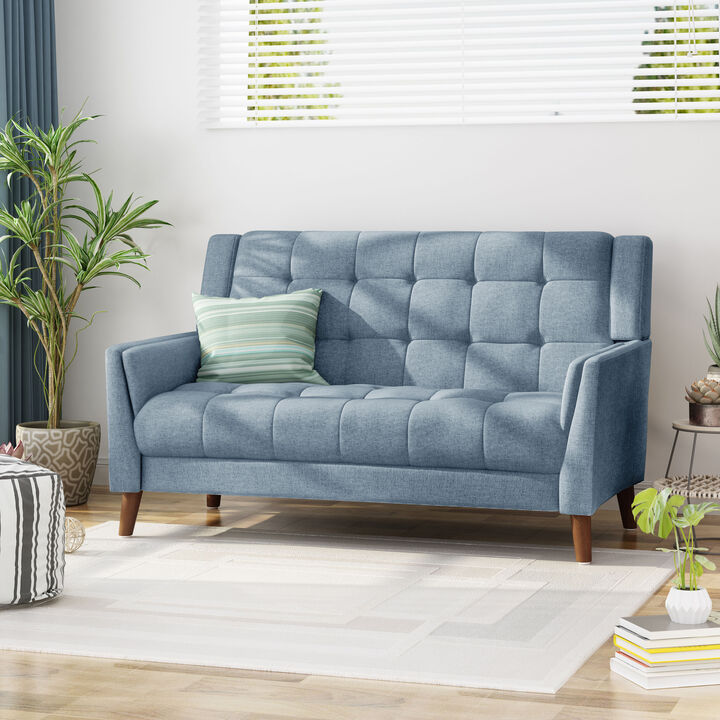Merax Modern Fabric Loveseat Accent Sofa Chair