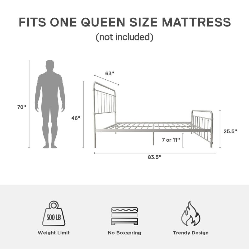 Wyn Metal Black Bed