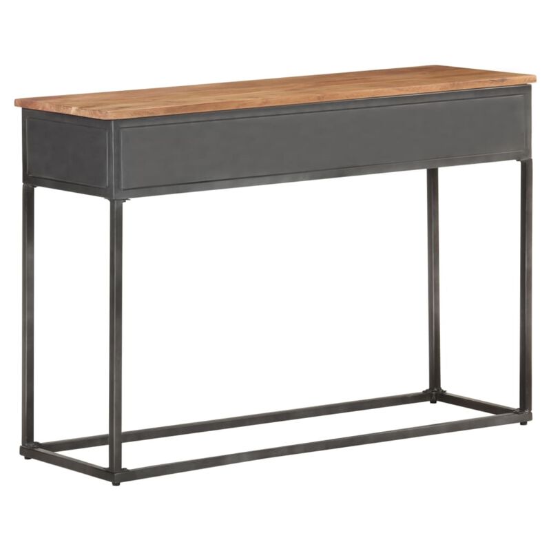 vidaXL Console Table 43.3"x13.8"x29.5" Solid Acacia Wood