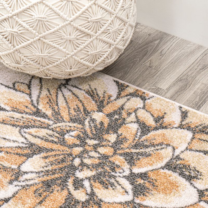 Giglio Modern Botanical Flower Area Rug