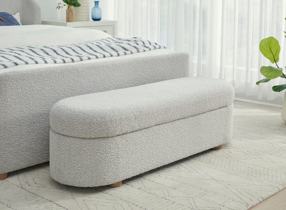 Kiki Upholstered Hinged Storage Bench