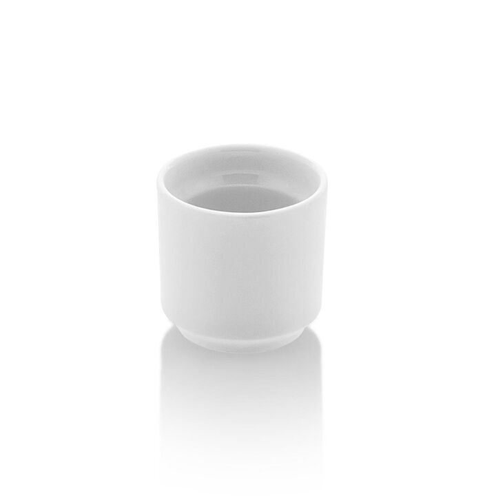 Porcelain Delta-Coupe dia.2" h:2" Round White Porcelain Cup (Set of 4)