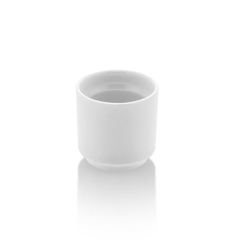Porcelain Delta-Coupe dia.2" h:2" Round White Porcelain Cup (Set of 4)