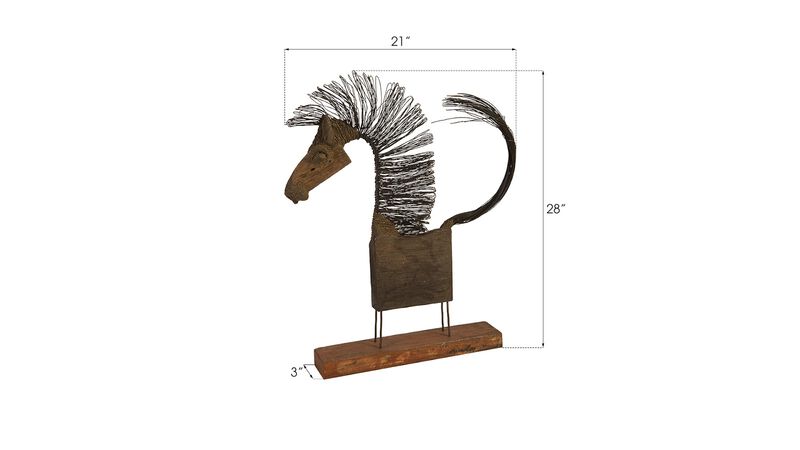 Wire Horse Medium Body Sculpture