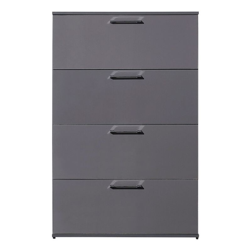 FC Design Klair Living Glossy Four-Drawer Jumbo Chest