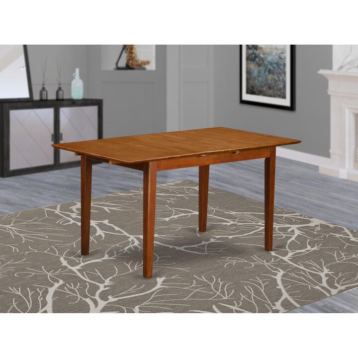 East West Furniture Picasso  Table  32  in  x  60in  with  12  in  butterfly  leaf