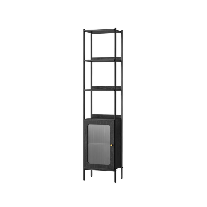 Bookcase with Plastic Doors for Modern Storage and Easy Access