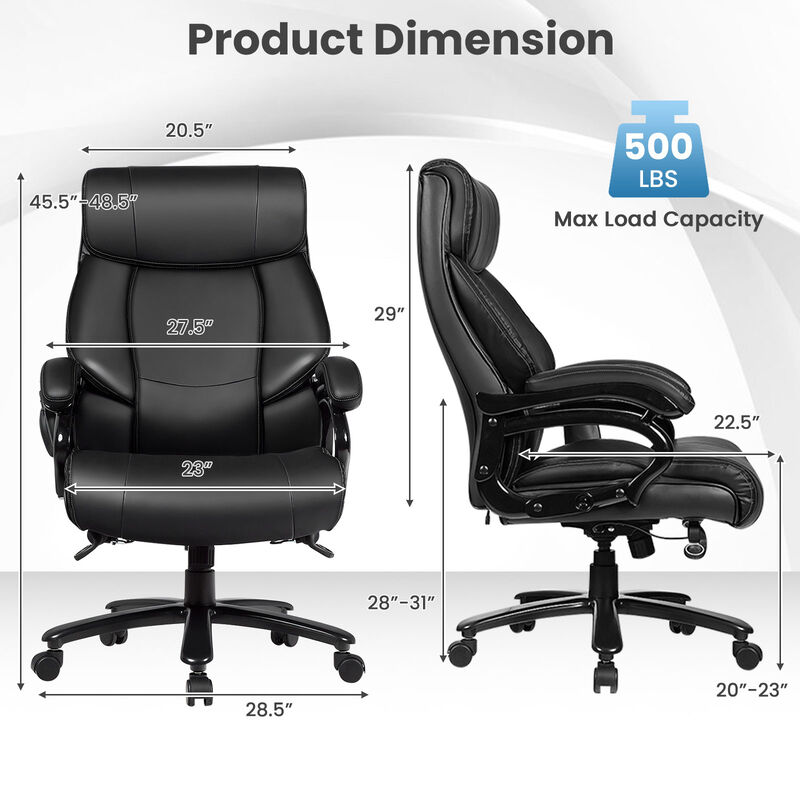 400lb PU Leather Massage Office Chair