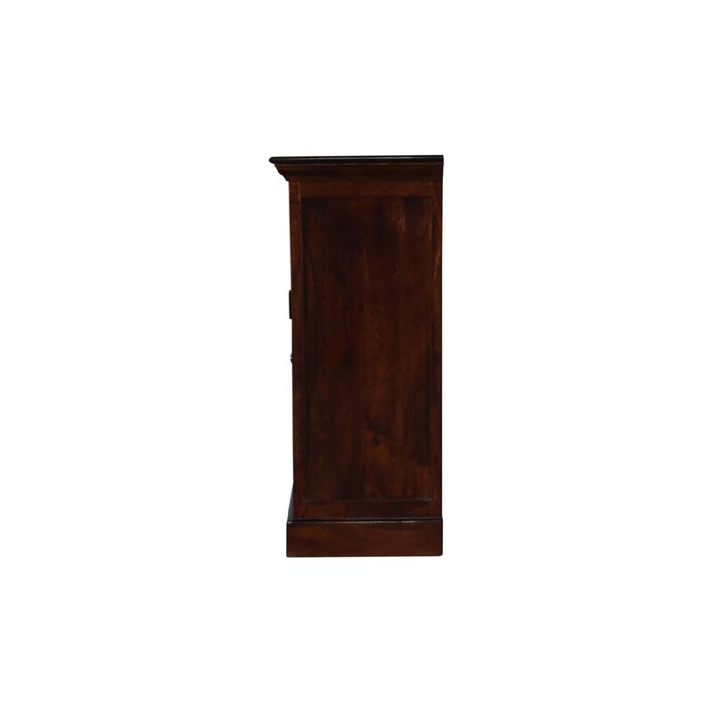 Solid Wood Large Cherry Sideboard with 4 Glazed Doors