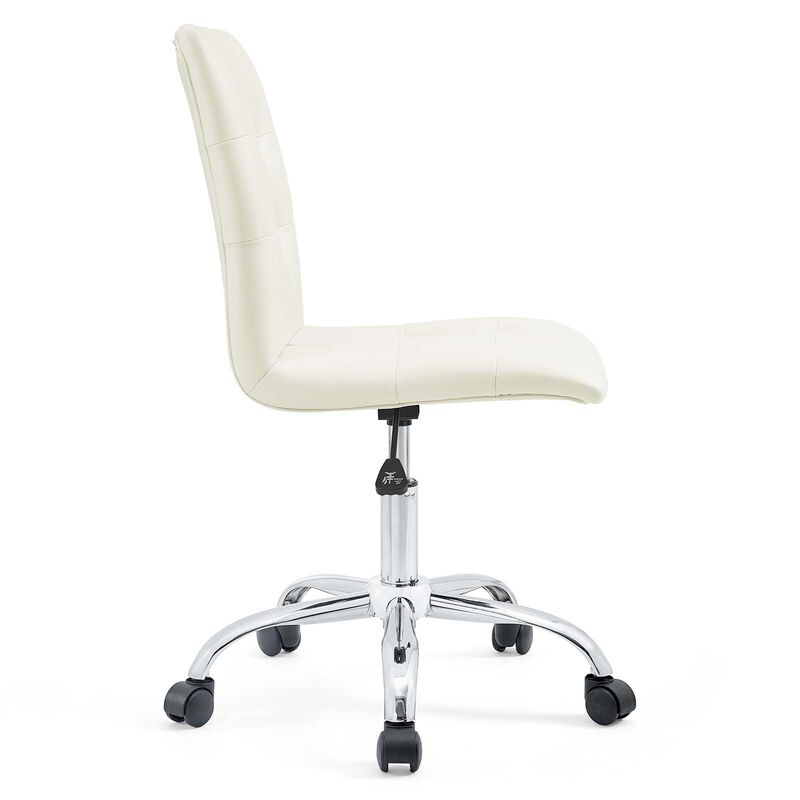 Modway Furniture - Prim Armless Mid Back Office Chair White
