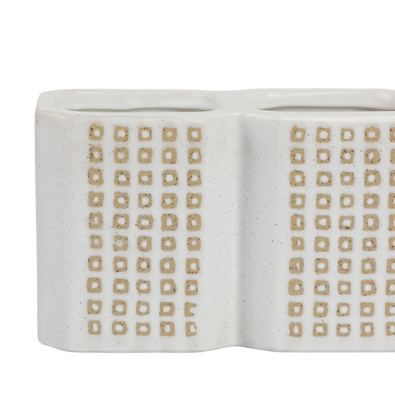 3-cup Dotted Pen Holder