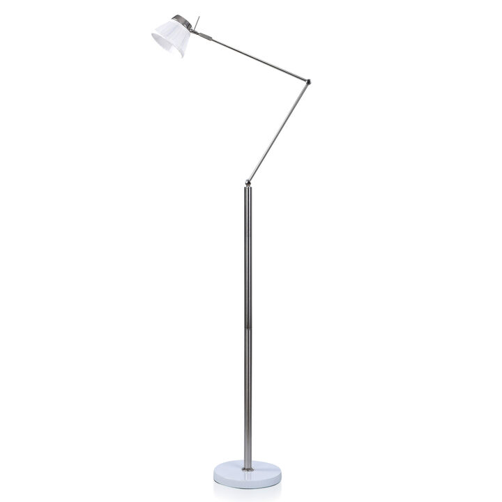 White Metal Floor Lamp