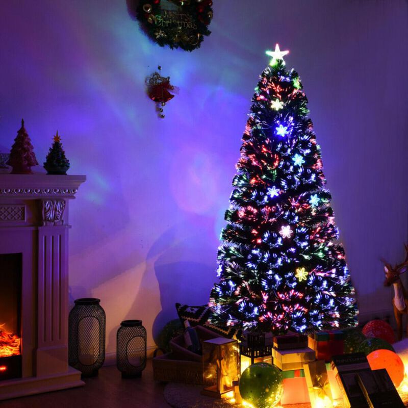 LED Optic Artificial Christmas Tree with Snowflakes