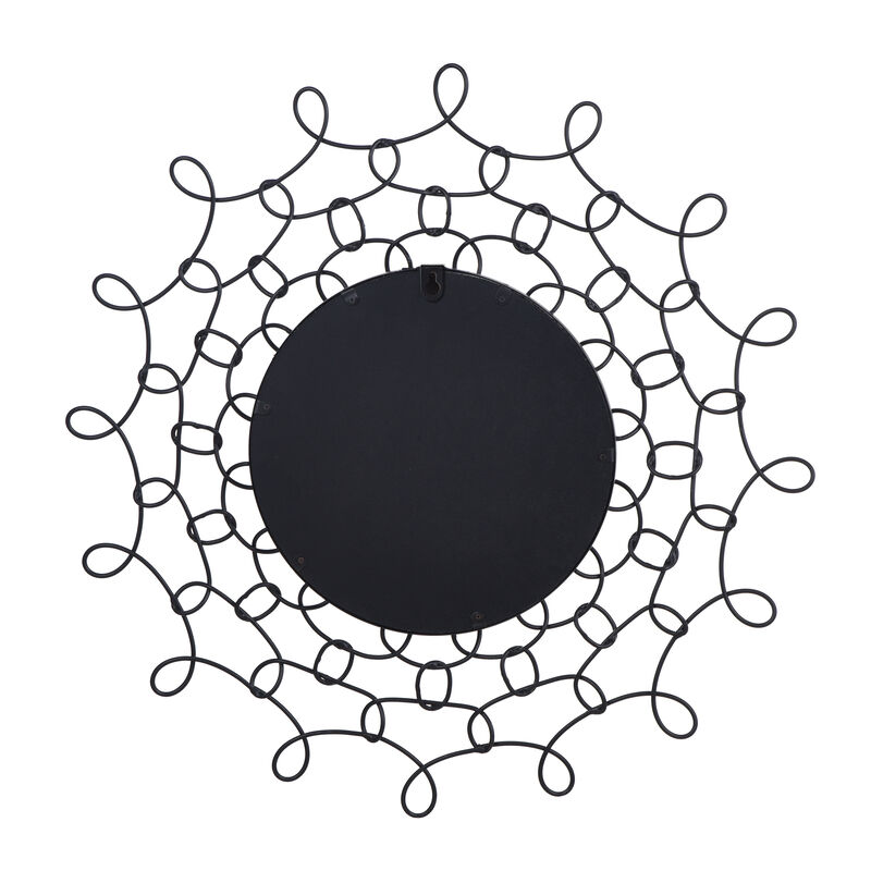 Black Chain Link Mirror Large