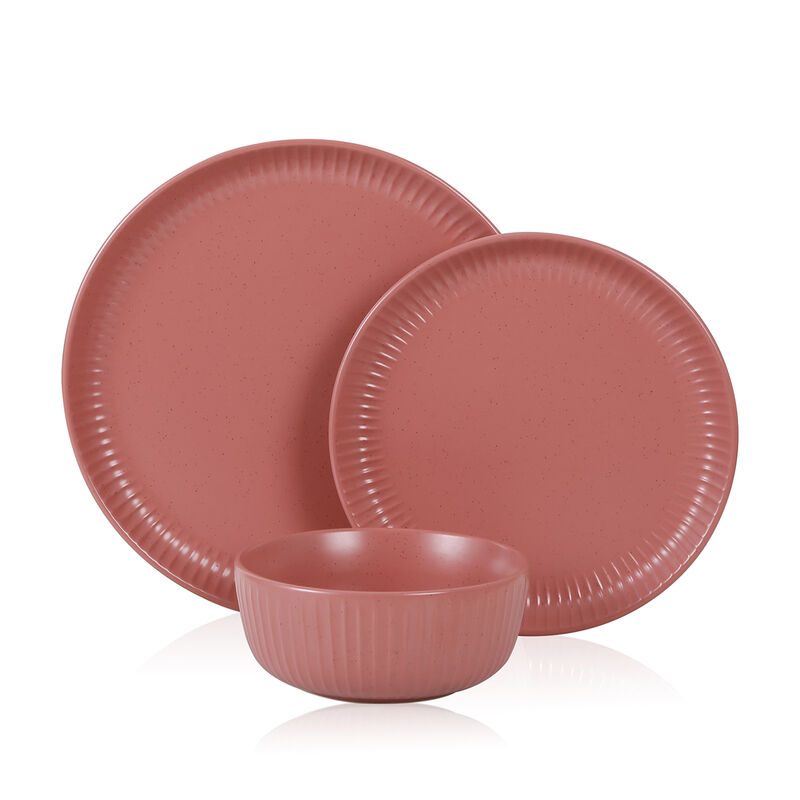 Stone Lain Logan Stoneware 12 Piece Dinnerware Set
