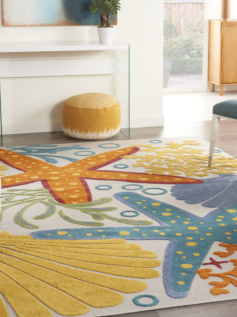 Aloha ALH24 Multicolor 9' x 12' Rug