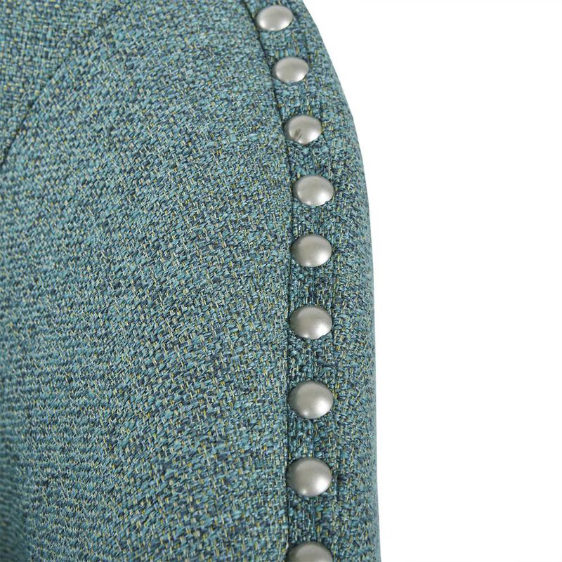 Belen Kox Indigo Teal Swivel Chair, Belen Kox