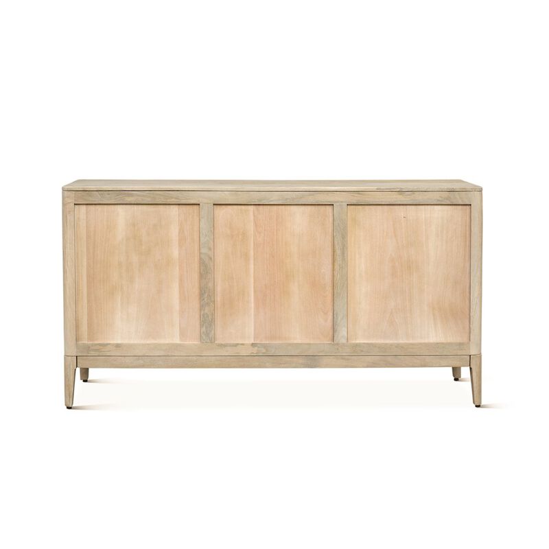 World Interiors Calabasas 64 Sideboard in Natural White Cane
