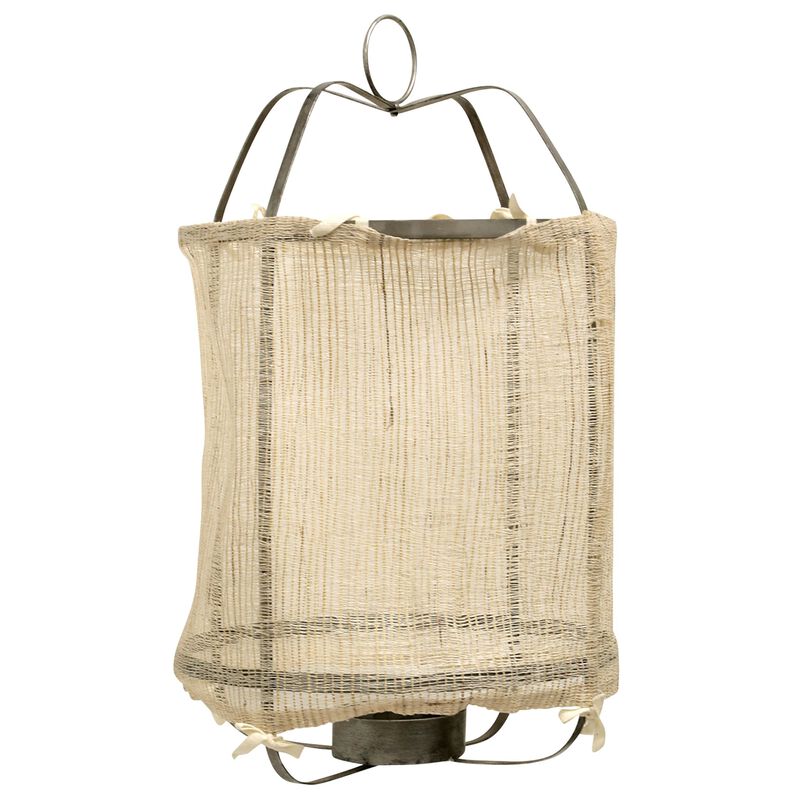 Burlap Lantern Candle Holder