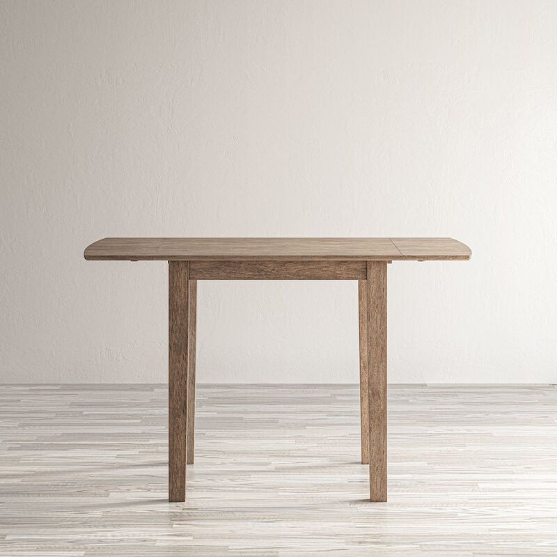 Jofran Eastern Tides Coastal Wire-Brushed Wood Three Piece Cross-Back Dining Set