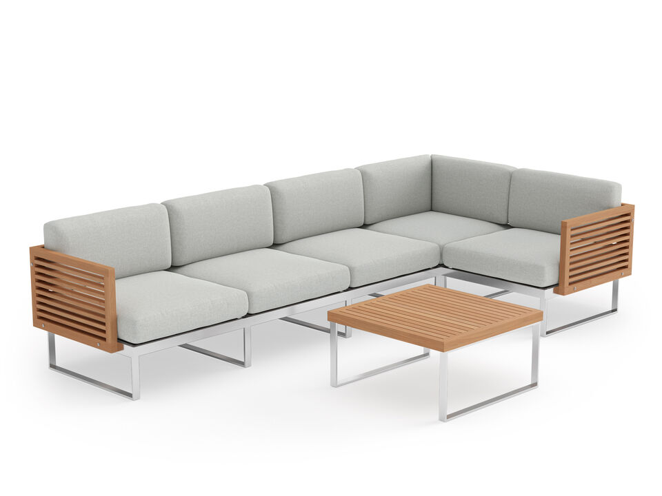 Monterey 5 Seater Outdoor Sectional with Coffee Table