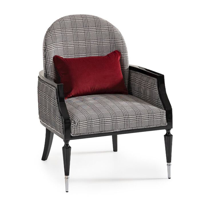 Michael Amini La Francaise Accent Chair - Domino/Black