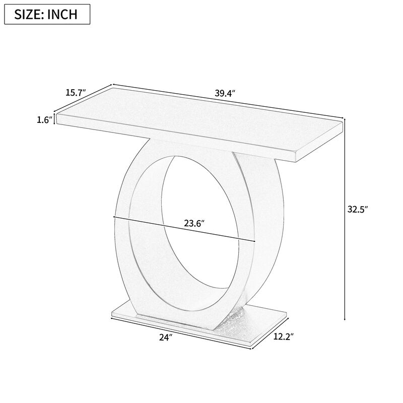Merax Modern Side Table with Egg-Shaped Base