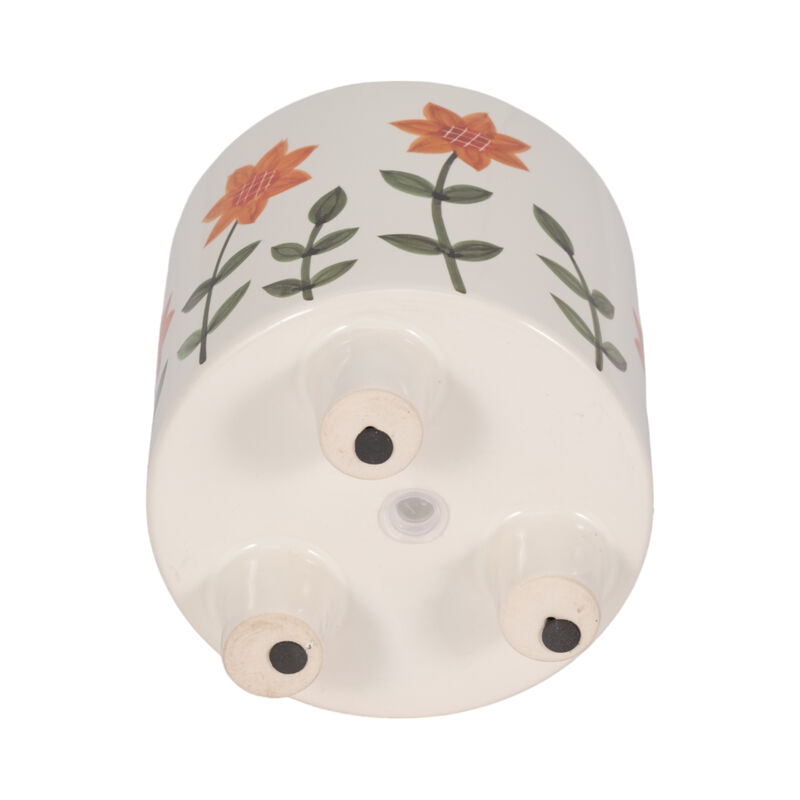 6" Footed Hand Painted Planter